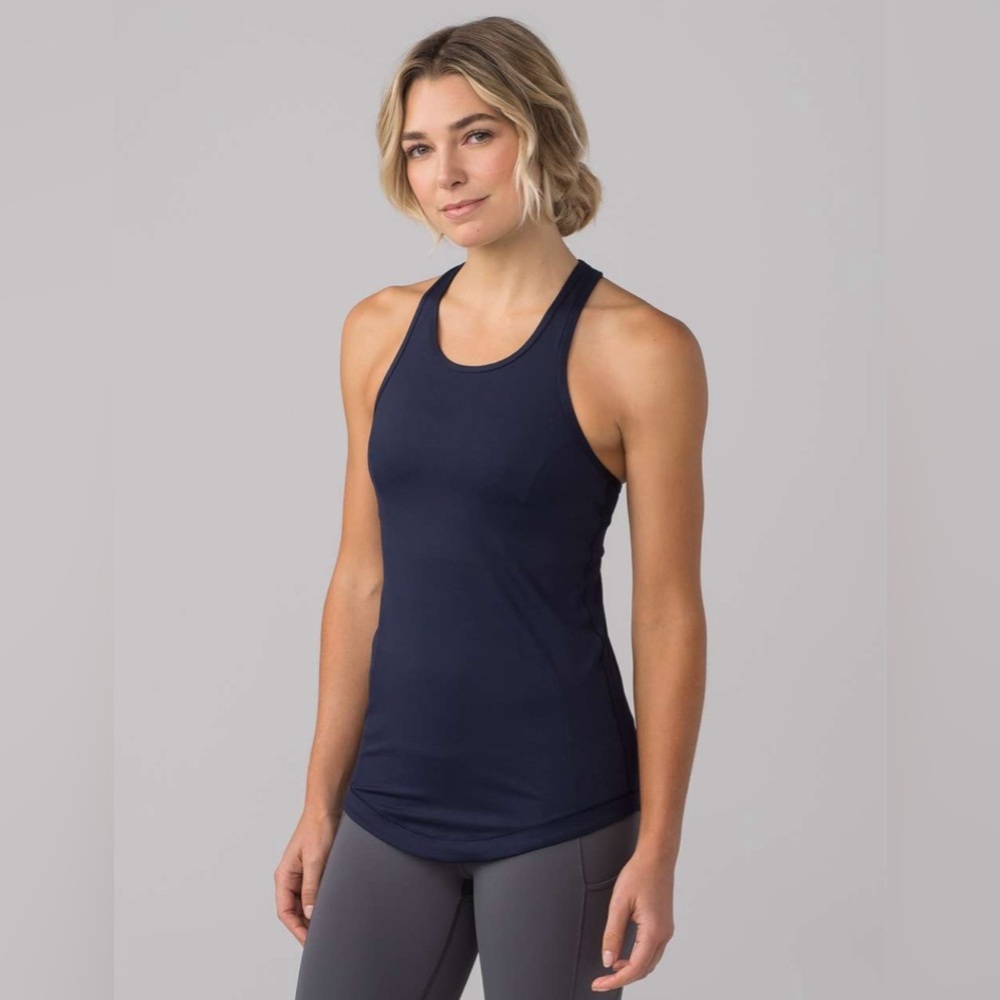 MUST GO BY 6/30 Lululemon Final Lap Tank in Midnight Navy